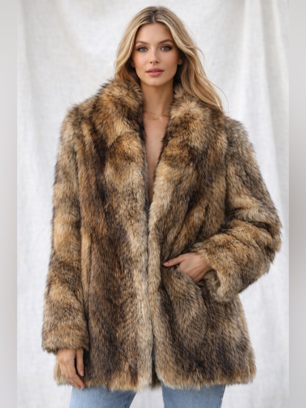 Amazing Coyote Fur Coat